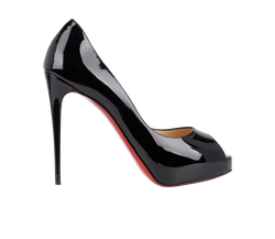 Christian Louboutin New Very Prive 120 Heels, Leather, Black, UK6.5, DB/B,