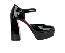 Christian Louboutin Movida Mary Jane Platforms, Patent, Black, UK6,DB/B,3*
