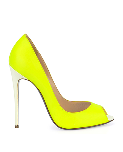 Christian Louboutin Fluro Youpi 120 Heels, front view