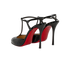 Christian Louboutin Me Pam T-Strap Pumps, &pound;395, Shoes, Black, Patent Leather, Back view