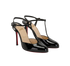 Christian Louboutin Me Pam T-Strap Pumps, &pound;395, Shoes, Black, Patent Leather, Side view