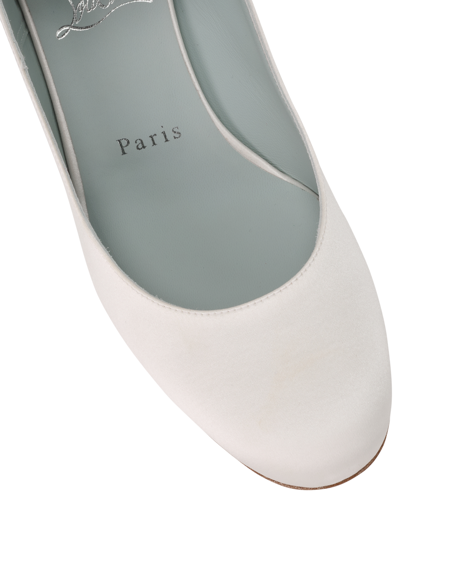 Christian Louboutin Miss Sab Sling Pumps, &pound;220, Shoes, White, Satin, Other view