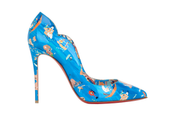 Christian Louboutin Hot Chick 120, Patent, Blue, UK6, DB, 3*