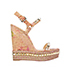 Christian Louboutin Cataclou 140 Wedge Sandals, front view