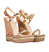 Christian Louboutin Cataclou 140 Wedge Sandals, side view