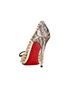 Christian Louboutin Perspex Studded Toe Heels, back view
