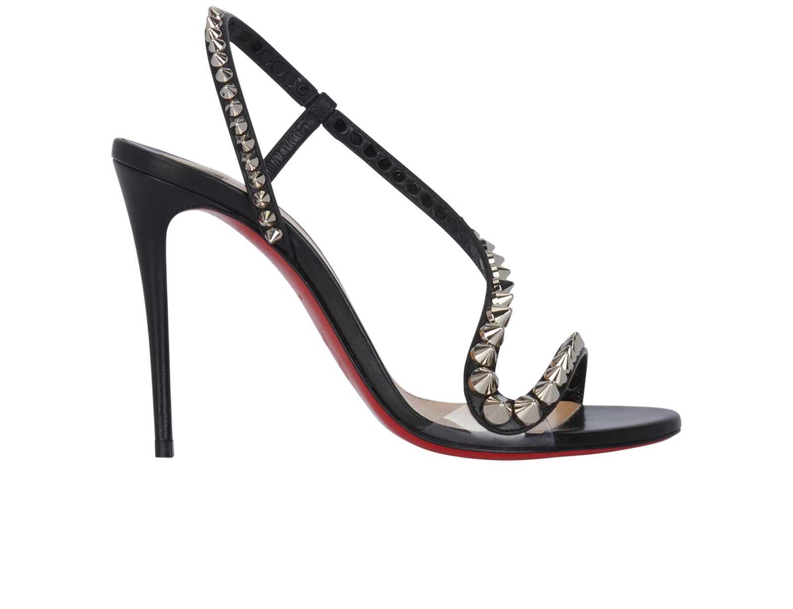 Christian Louboutin Rosalie Leather Sandals 100 - Black - 37