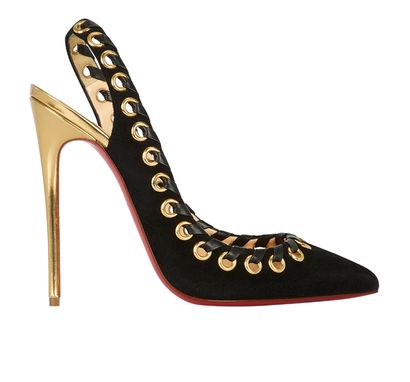 Christian Louboutin Ostri Slingback Pumps 120, front view