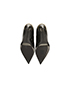 Louis Vuitton Gold Heel Detail Pumps, top view