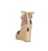 Louis Vuitton Monogram Wedge Espadrilles, back view