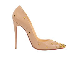 Christian Louboutin Degraspike Pumps, Leather, Beige, UK6, 2*