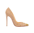 Christian Louboutin Degraspike Pumps, &pound;375, Shoes, Beige, Leather, Front view