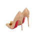 Christian Louboutin Degraspike Pumps, &pound;375, Shoes, Beige, Leather, Back view