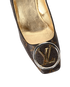 Louis Vuitton Madeleine Block Heel Pumps, &pound;320, Shoes, Brown, Leather, Other view