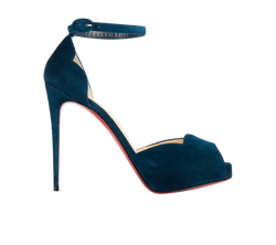 Christian Louboutin Aketata 120, Suede, Blue, UK6.5, B/DB, 3*