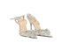 Mach & Mach Double Bow Embellished Pumps, &pound;395, Shoes, Silver, PVC, Side view
