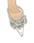 Mach & Mach Double Bow Embellished Pumps, &pound;395, Shoes, Silver, PVC, Other view
