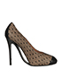 Maison Margiela Nude Lace Covered Pumps, front view