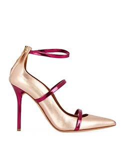 Malone Souliers Robyn Heels, Leather, Berry/Rose Gold, B, DB, UK 6