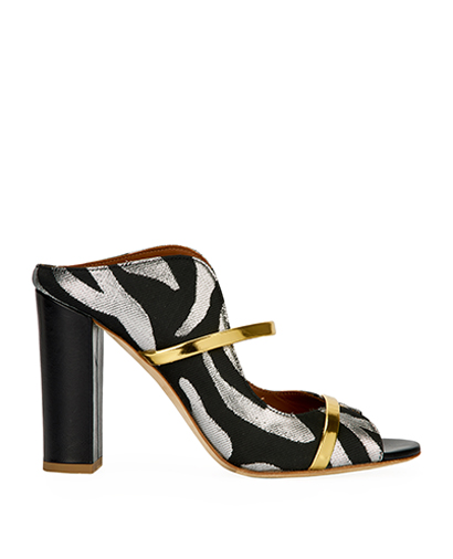 Malone Souliers Norah Zebra Mules, front view