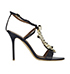 Malone Souliers Ruffed Sandals, front view