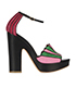 Malone Souliers Panelled Platform Heels, front view