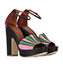 Malone Souliers Panelled Platform Heels, side view