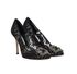 Manolo Blahnik Hangisi Lace Pumps, side view