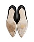 Manolo Blahnik Embellished Kitten Heels, top view
