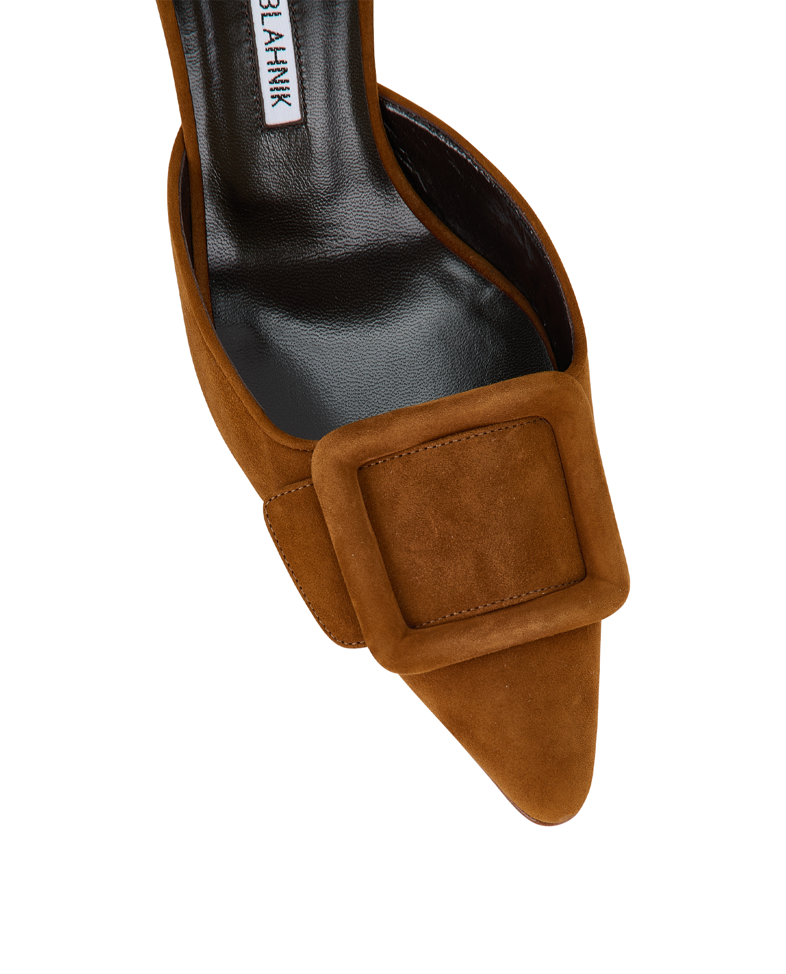 Manolo Blahnik Maysale 210 Mules, &pound;350, Shoes, Brown, Suede, Other view