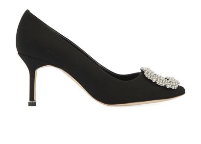 Manolo Blahnik Hangisi Pearl 70, front view