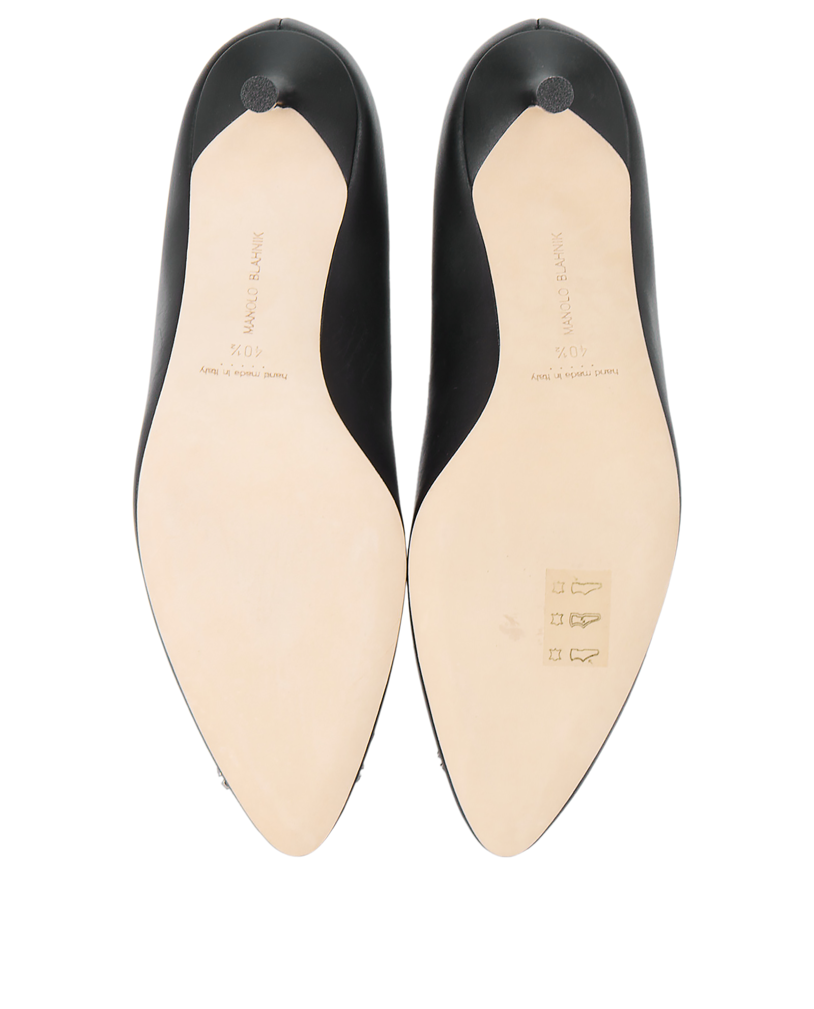 Manolo Blahnik Hangisi, &pound;420, Shoes, Black, Leather, Top view