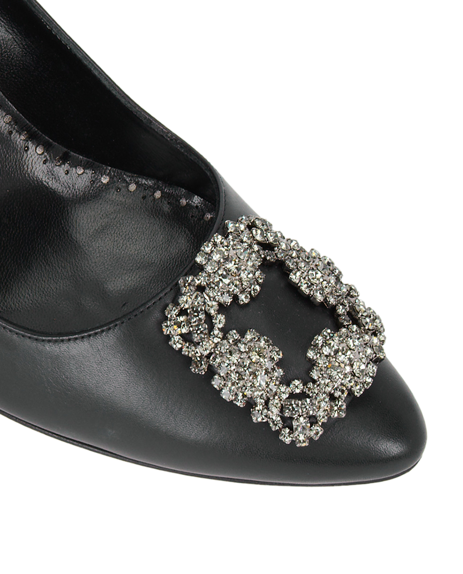 Manolo Blahnik Hangisi, &pound;420, Shoes, Black, Leather, Other view