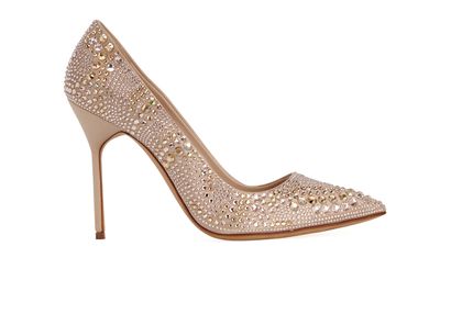 Manolo Blahnik Embellished Heels, front view