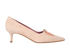 Manolo Blahnik Balquee Kitten Heels. Suede, front view