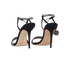 Manolo Blahnik Diablica Sandals, &pound;250, Shoes, Black, Satin, Back view