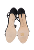 Manolo Blahnik Diablica Sandals, &pound;250, Shoes, Black, Satin, Top view