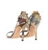Manolo Blahnik Hourista Camouflage Sandals, back view