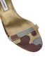 Manolo Blahnik Hourista Camouflage Sandals, top view