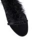 Manolo Blahnik Eila Feather Trimmed Sandals, other view