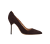 Manolo Blahnik Pointed Heels, &pound;350, Shoes, Brown, Suede, Front view