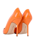 Manolo Blahnik BB 105 Pumps, &pound;180, Shoes, Orange, Patent Leather, Back view