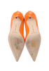 Manolo Blahnik BB 105 Pumps, &pound;180, Shoes, Orange, Patent Leather, Top view