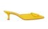 Manolo Blahnik Maysale 50 Heels, &pound;350, Shoes, Yellow, Suede, Front view