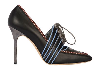 Manolo Blahnik Lace Up Heels, front view