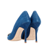 Manolo Blahnik Hangisi 105 Denim Court- UK9, back view