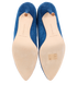Manolo Blahnik Hangisi 105 Denim Court- UK9, top view