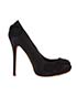 Alexander McQueen Rose Applique Court Heels, front view