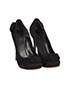 Alexander McQueen Rose Applique Court Heels, side view