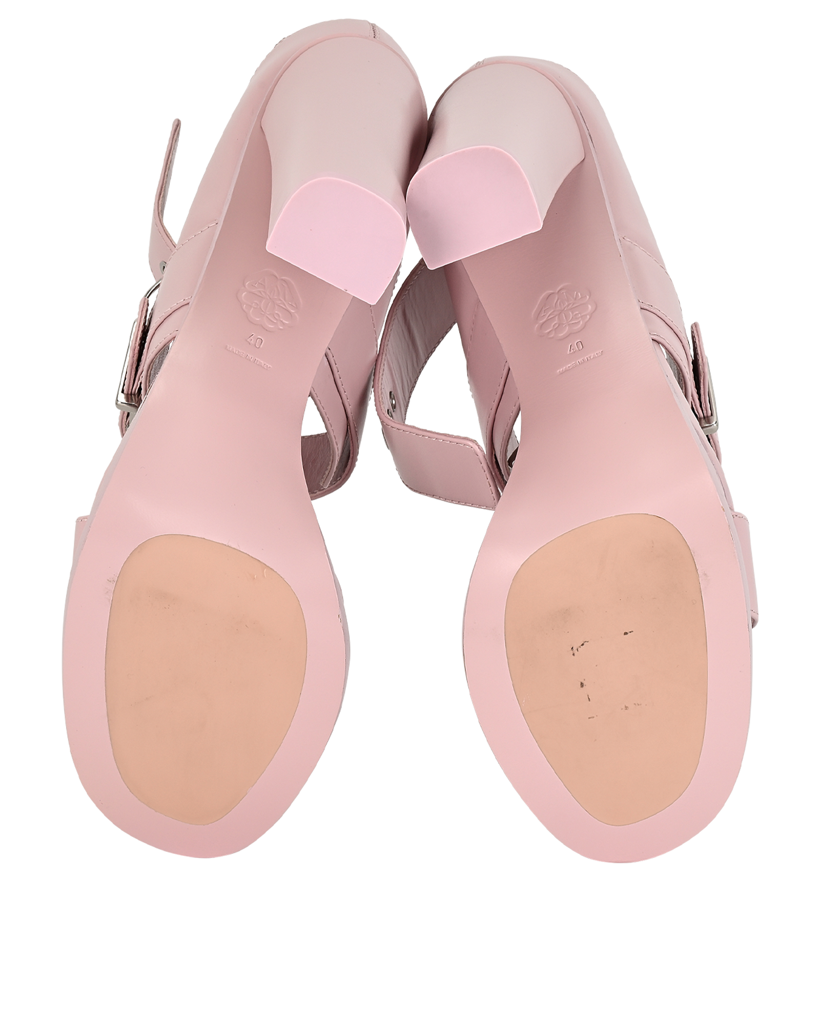 Alexander McQueen Platform Sandals, &pound;160, Shoes, Pink, Leather, Top view